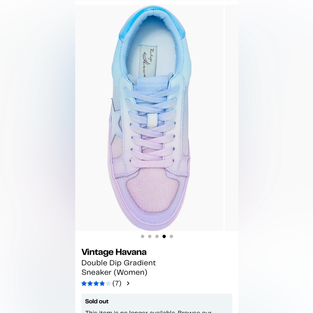 Women’s Vintage Havana Double Dip Gradient sneakers- size 8